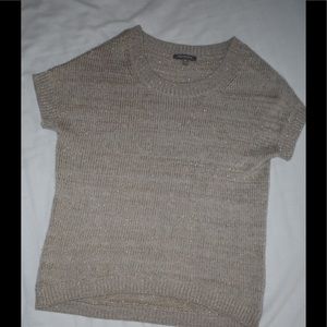 Neiman Marcus cashmere collection tan sweater